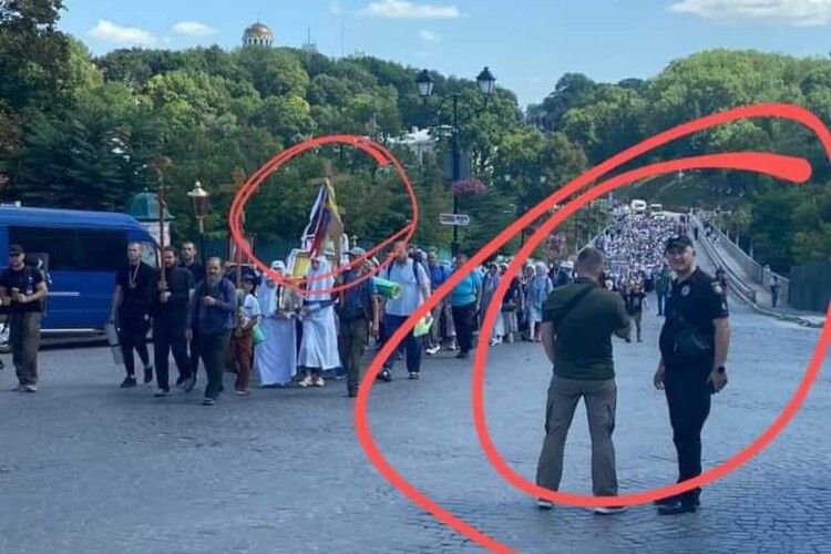 СБУ не виявила жодних «провокаційних матеріалів» під час хресної ходи прихильників московського патріархату