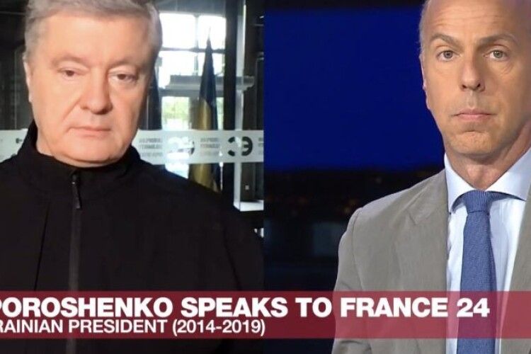 Порошенко в ефірі France 24 пояснив, чому будь-які поступки щодо територіальної цілісності України є неприйнятими