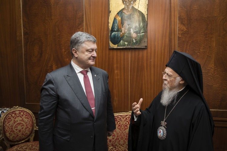 Президент Порошенко зустрівся зі Вселенським Патріархом Варфоломієм (ВІДЕО)