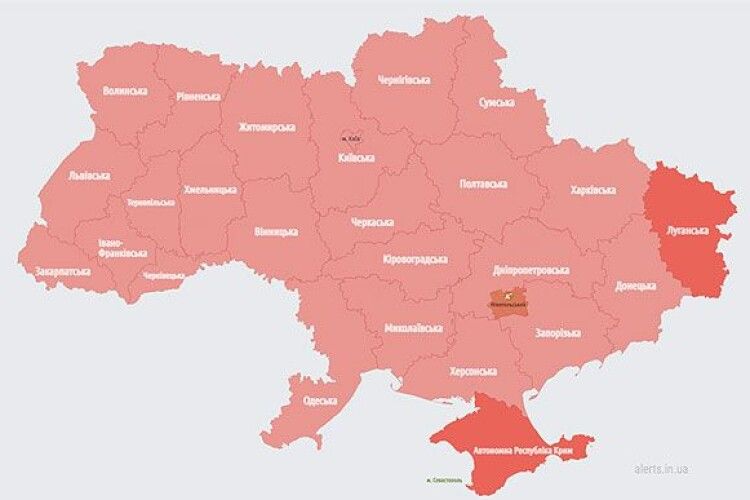 По всій Україні тривога, бо в білорусі МіГ у повітрі