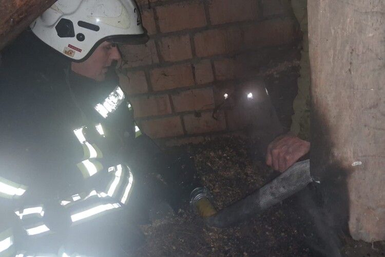 У селі на Волині горів житловий будинок