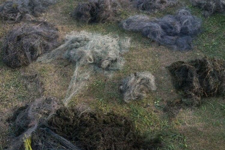 У заказнику на Волині вилучили більше 2000 метрів браконьєрських сіток
