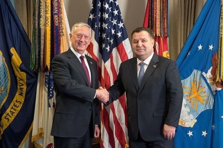Міністр оборони України Степан Полторак зустрівся з керівником Пентагону 