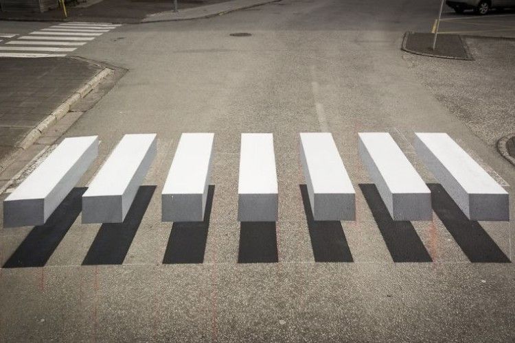 У Ісландії 3D художники вчать водіїв пригальмовувати перед зебрами