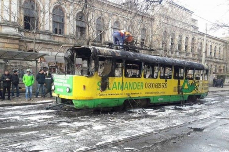 Надзвичайна ситуація в одеському трамваї