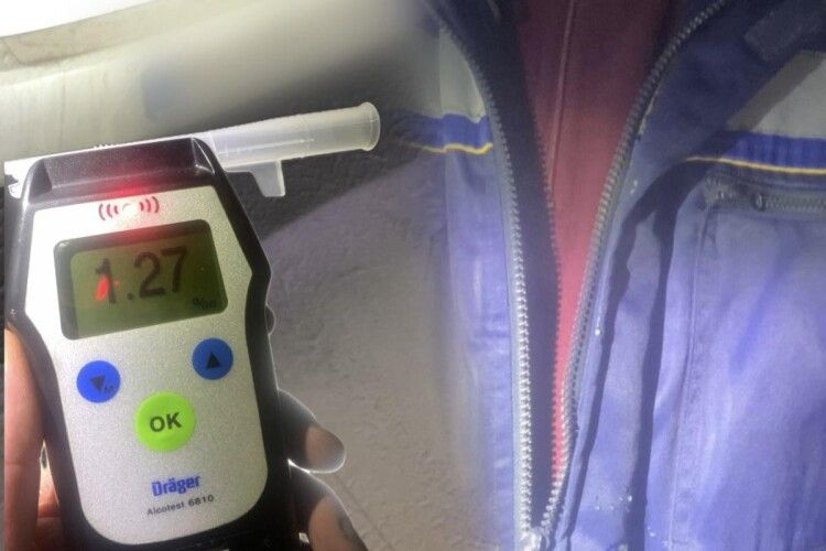 На Волині водій за якихось 200 грамів горілки заплатить 17 тисяч гривень