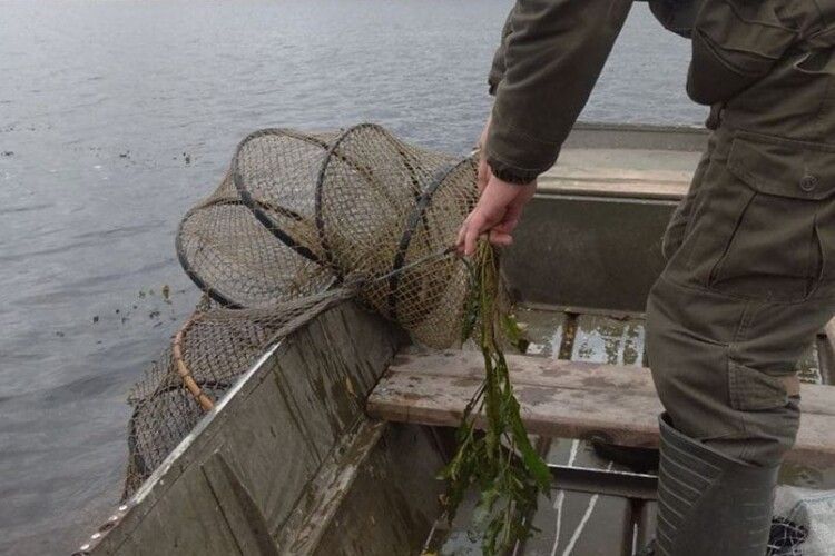 На водоймах Волині вилучили безгосподарські знаряддя лову