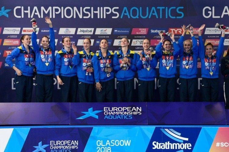 Українські синхроністки здобули «золото» на чемпіонаті Європи у Шотландії