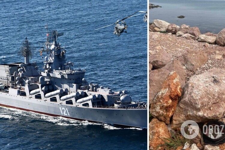 В Одесі до берега почало прибивати кашкети окупантів із затопленого крейсера «Москва»