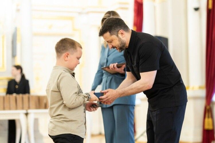 Восьмирічний школяр із Волині отримав відзнаку президента України «Майбутнє України»
