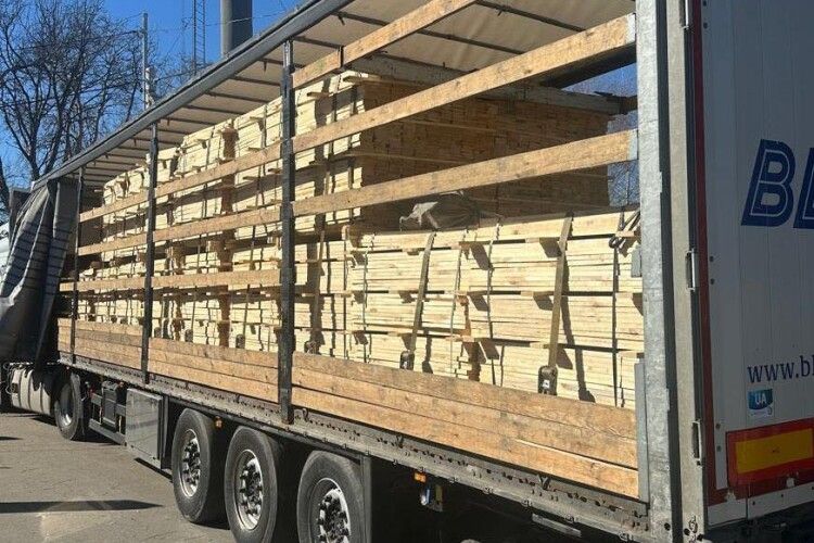 Волинський ліс не доїхав до Польщі: на митниці затримали вантажівку з фальшивими документами