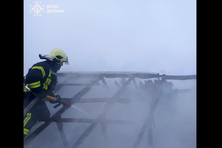 На Волині аж дві бригади рятувальників мчали на пожежу в селі поблизу Луцька