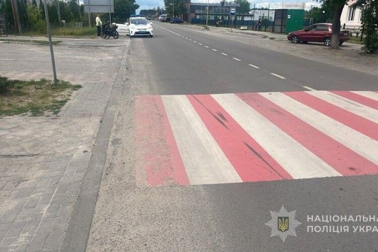Збив дитину переході: на Волині оголосили про підозру неповнолітньому мотоциклісту