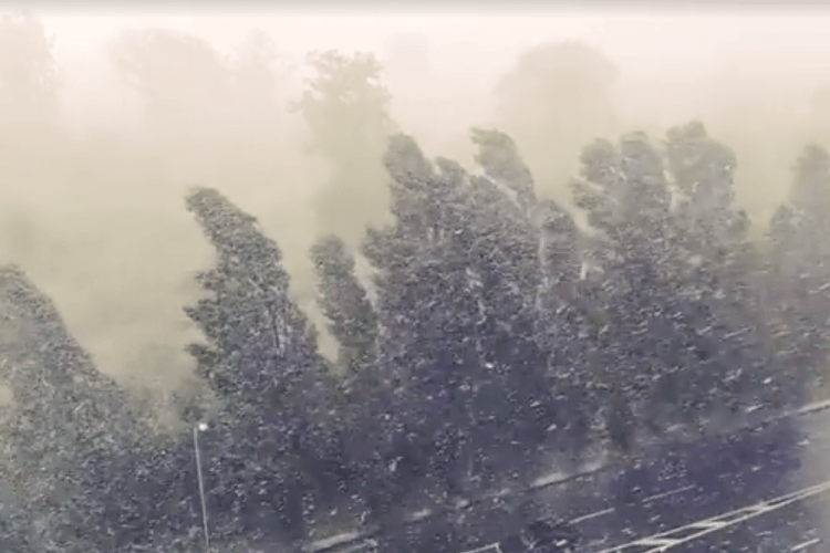 У Рівному лив дощ, що білого світу стало не видно (Відео, фото)