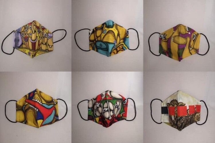 У Луцьку продають маски з принтами картин сучасних художників