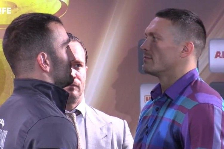 Усик та Гассієв показали однакову вагу під час процедури зважування