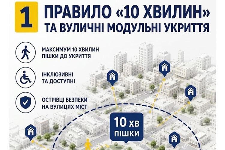 Укриття мають бути не «десь там», а в 10 хвилинах пішки!