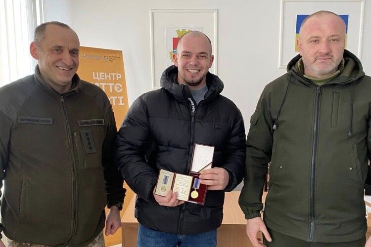 Захисник з Волині отримав почесну медаль «Захиснику Вітчизни»