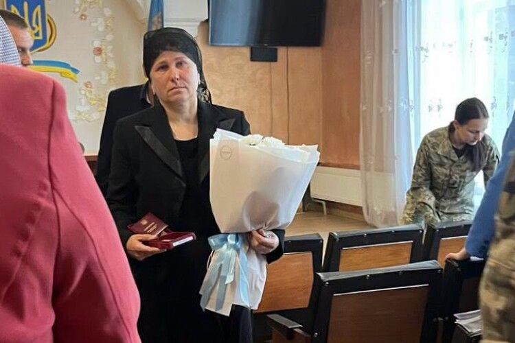 На Волині батькам полеглого Воїна вручили вручили орден «За мужність» III ступеня
