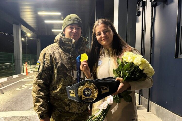 В Устилузі урочисто зустріли чемпіонку світу з Волині 
