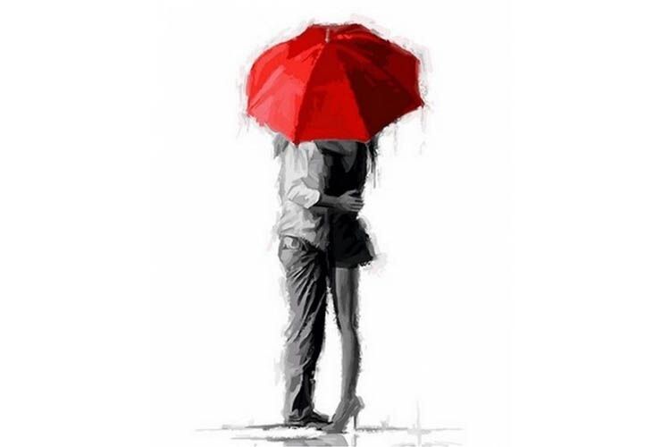 Романтична історія: Червона парасоля