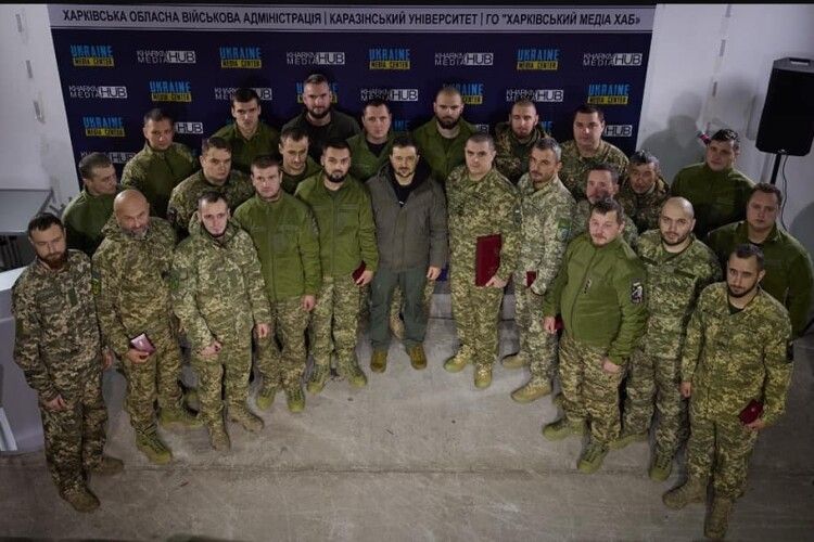 Воїнів 14-ї бригади Президент нагородив орденами «За мужність» (Фото)