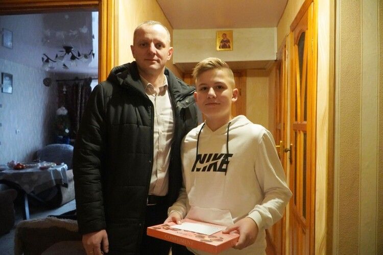 У Володимирі завітали у гості до сина загиблого Воїна Віктора Музичука