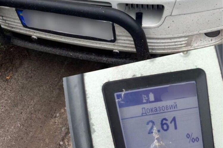 Випив зо 300 грамів горілки: у Луцьку зупинили нетверезого водія