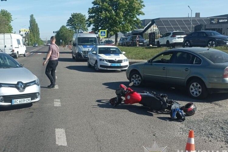 На Волині у двох ДТП травмувалися мотоциклісти