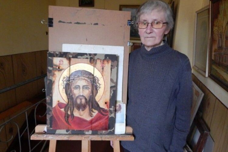 Художниця з Млинова створила серію картин про бійців-земляків