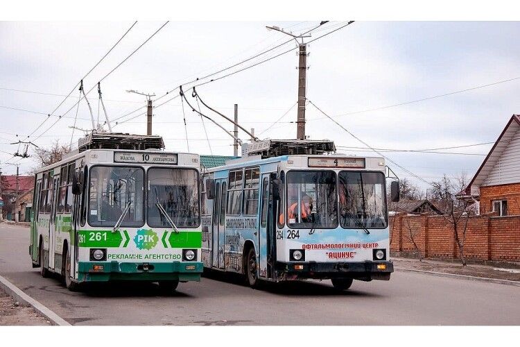 В обласному цетрі Волині тимчасово змінять маршрут тролейбусів