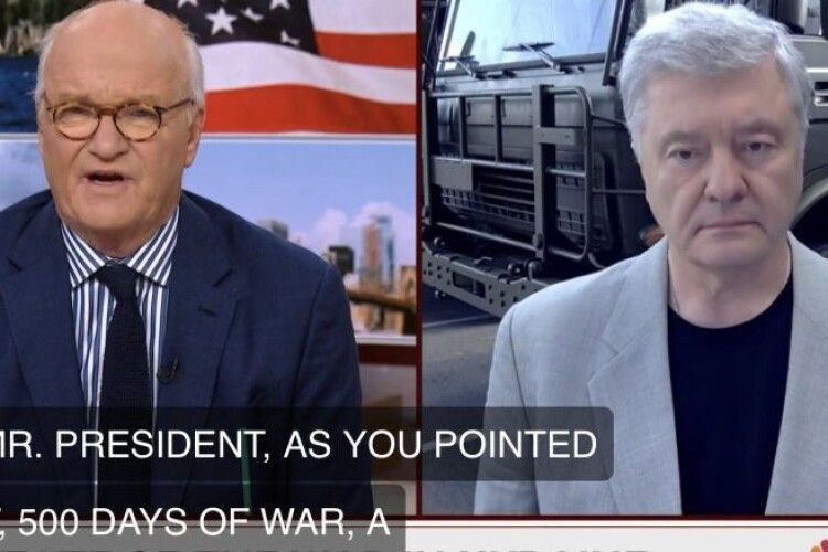 Порошенко на MSNBC про атаку дронів у москві: це легітимна ціль ЗСУ