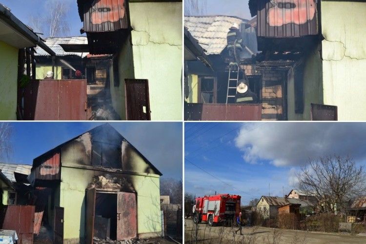 На Рівненщині через пожежу в літній кухні ледь не згоріла хата