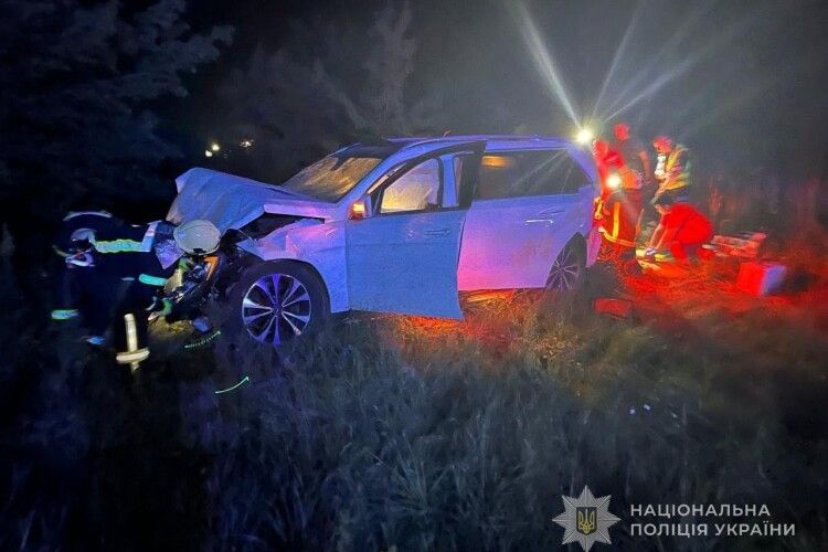 На Волині неповнолітня водійка розтрощила авто з 4 пасажирами