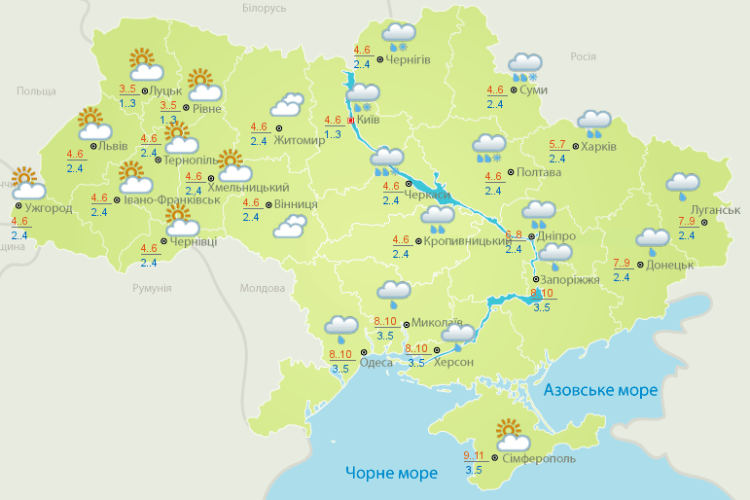 Погода: на Павла визначають, чи сніжною буде зима (Карти гідрометеоцентру і пісня)