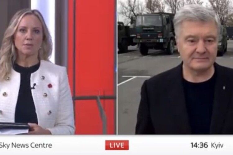 Порошенко в ефірі Sky News: примусова депортація українців з Херсонщини – це геноцид