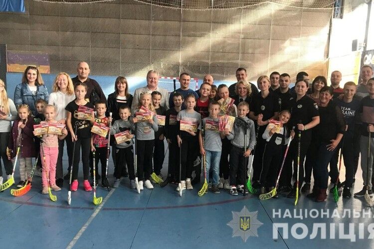 У Луцьку організували спортивне свято для дітей поліцейських