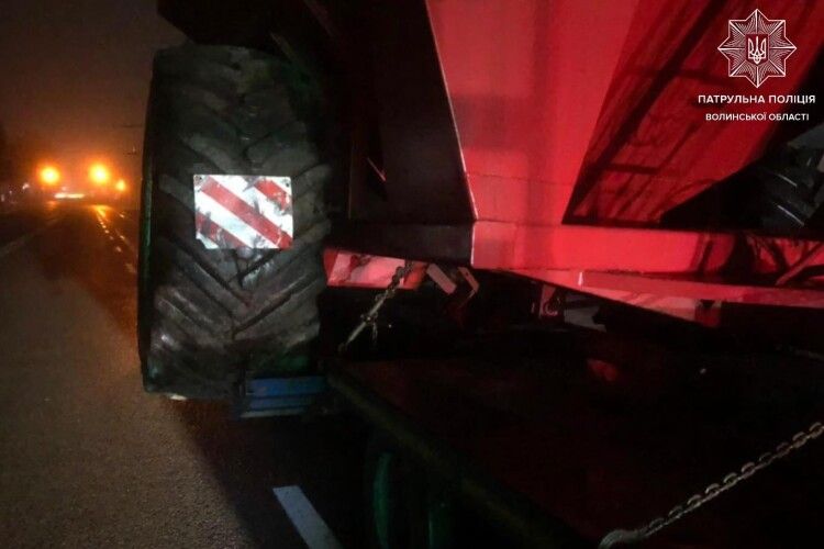 На Волині водій вантажівки порушив правила перевезення вантажу