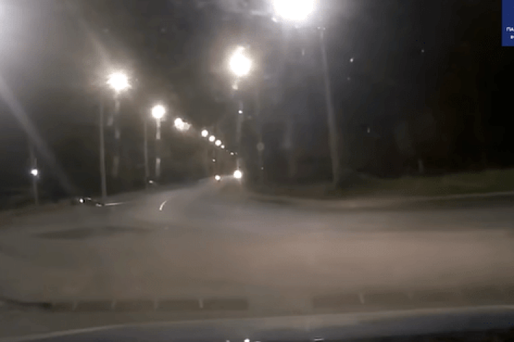 У Луцьку вночі наздогнали п’яного мотоцикліста (Відео)