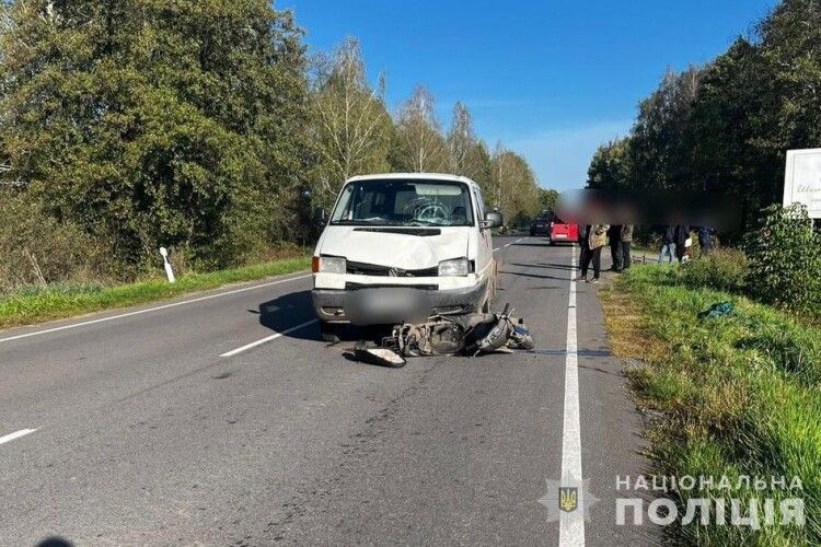 На Волині у ДТП постраждали мотоциклісти