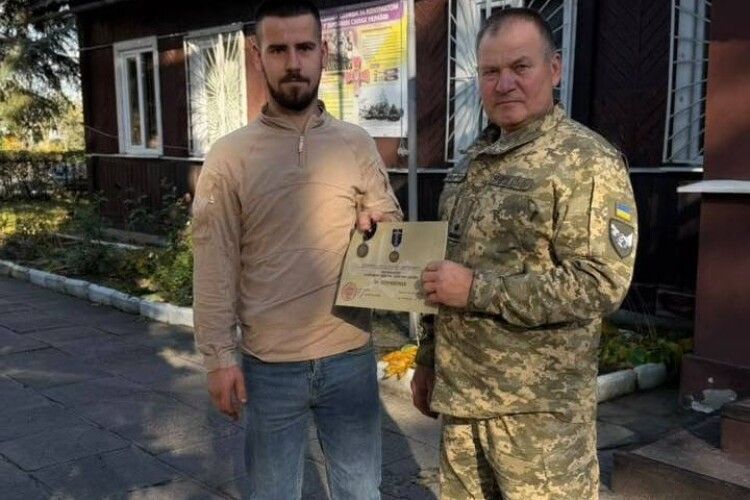 Солдата з Волині нагородили відзнакою Міністра оборони України 