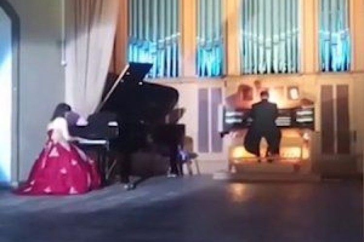 У Рівному італійці зіграли на органі гімн України (відео)