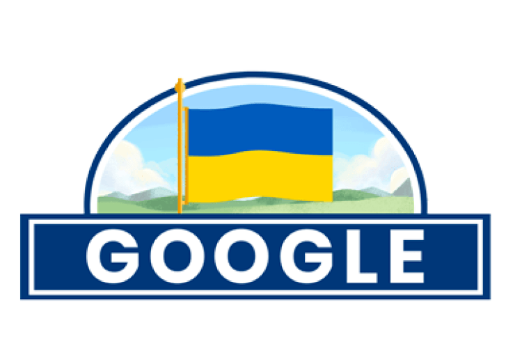 Google подарував українцям до Дня Незалежності новий дудл