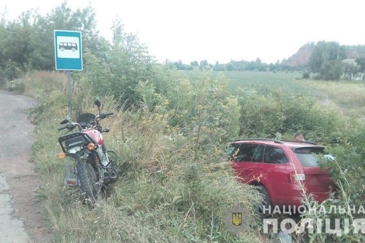 В Іваничівському районі в ДТП постраждав 65-річний мотоцикліст