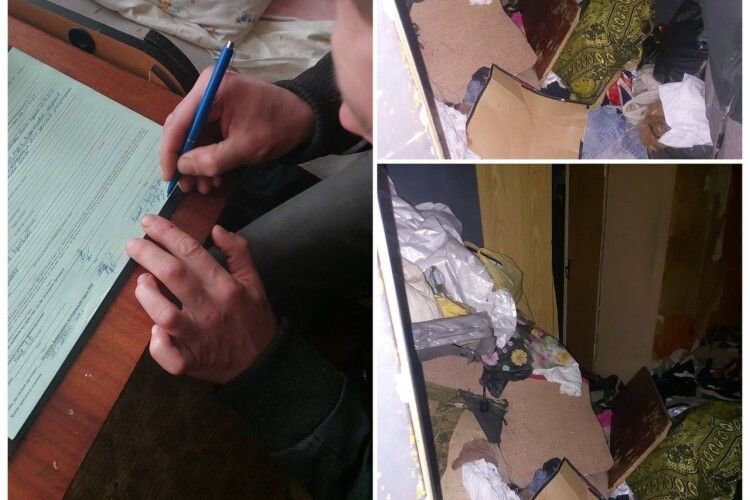 Муніципали виявили в Луцьку захаращену квартиру