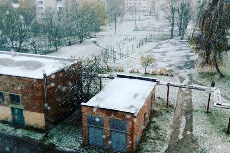 У Ковелі випав перший сніг