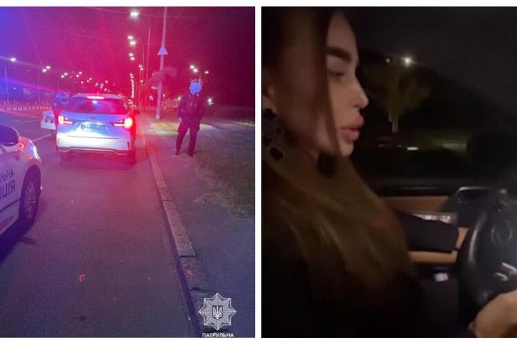 Водійка Lexus порушила ПДР і втекла від поліції: інцидент зняла на камеру її подруга (Відео)