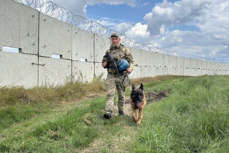 Чотирилапа «леді» на службі: як німецька вівчарка Жастіна підкорила серце волинського прикордонника