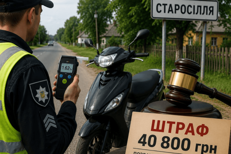 На Волині водій після позбавлення прав знову всівся нетверезим за кермо