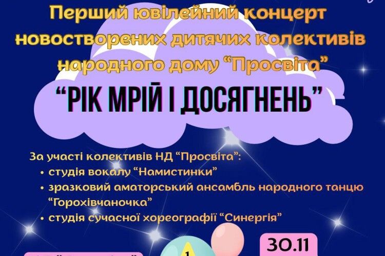На Волині колишній райцентр запрошує на ювілейний дитячий концерт 